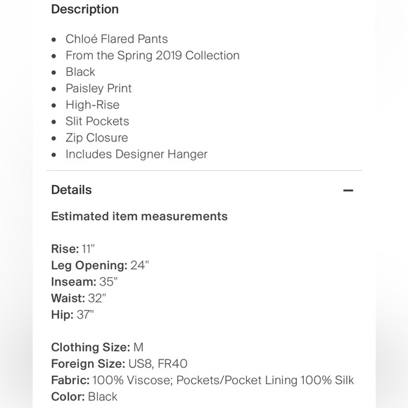 NWT Chloe pants - Picture 4 of 4